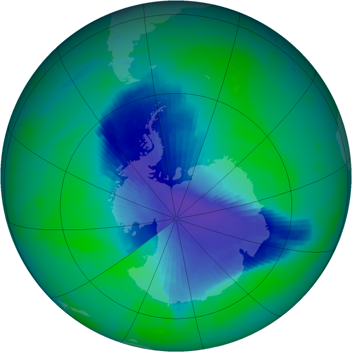 Ozone Map 1998-12-03